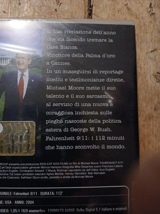 DVD fahrenheit 9/11 Michael Moore