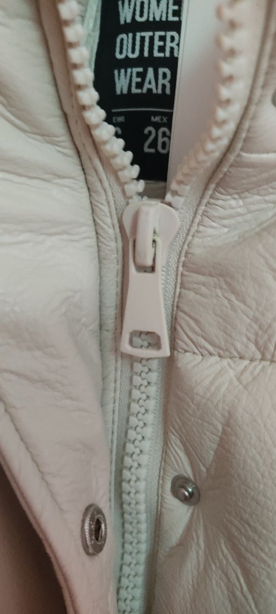 Piumino corto similpelle