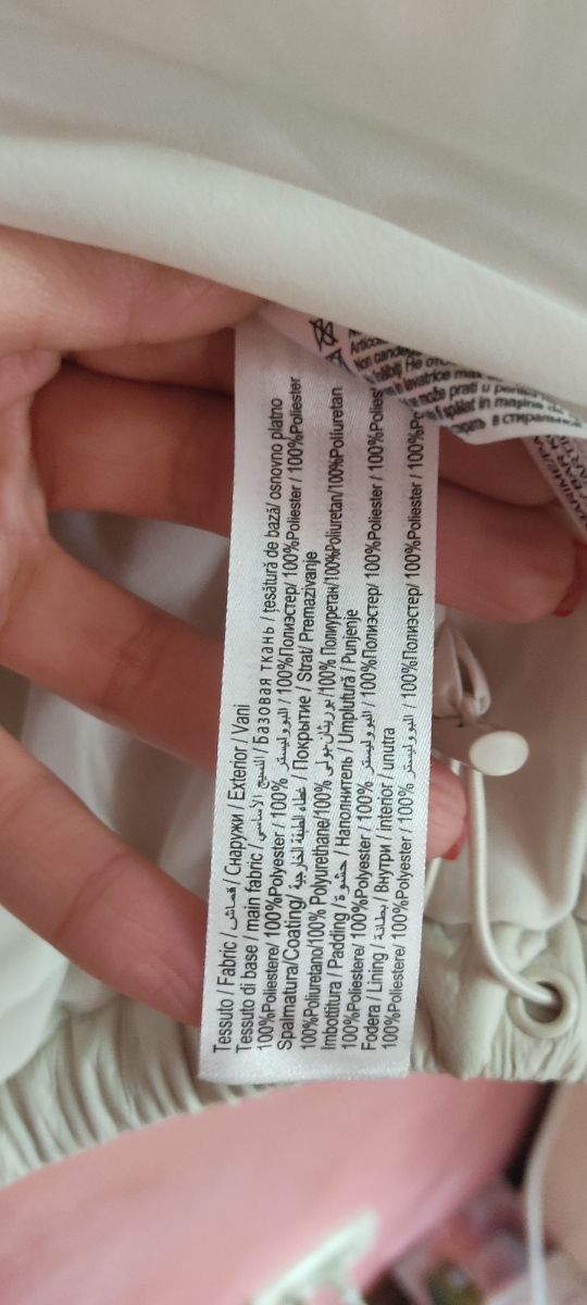 Piumino corto similpelle