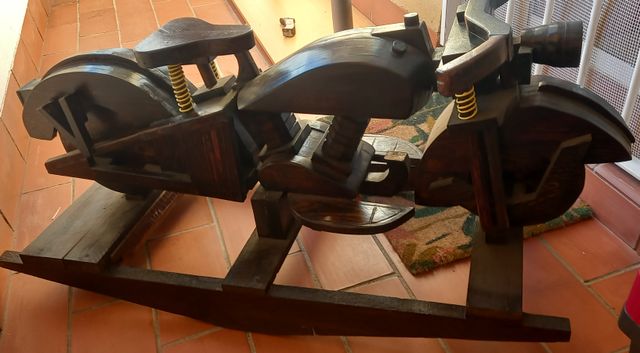 BALANCÍN DE MADERA MOTO CUSTOM