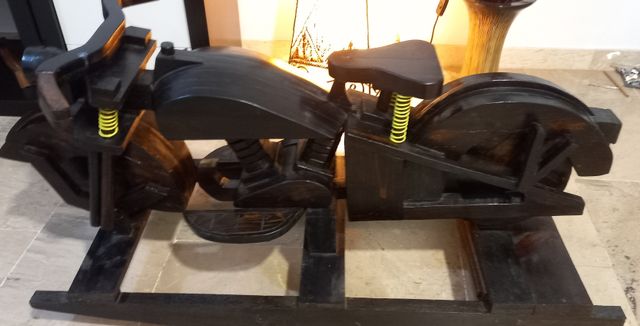 BALANCÍN DE MADERA MOTO CUSTOM
