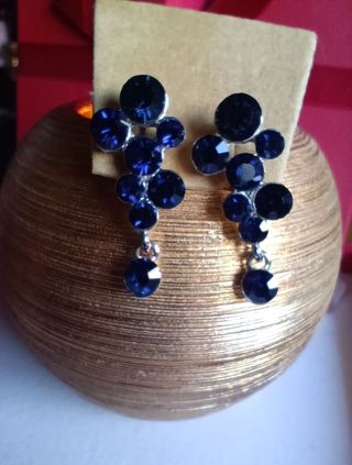 Nuovi - Orecchini lobo pendenti Stellazeta blu