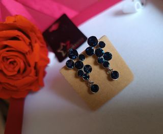 Nuovi - Orecchini lobo pendenti Stellazeta blu