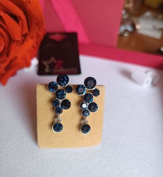 Nuovi - Orecchini lobo pendenti Stellazeta blu