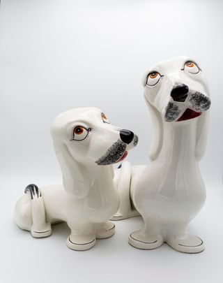 Duo figuras ceramica Cévac