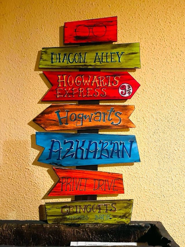 Letrero direcciones Harry Potter hecho a mano