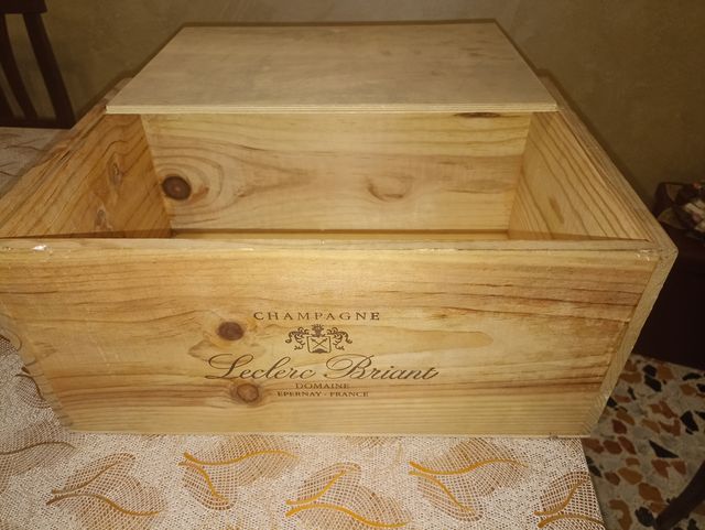 Cassa legno Champagne "Leclerc Briant "