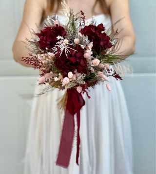 Ramo de flores preservadas
