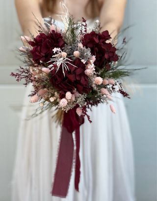 Ramo de flores preservadas