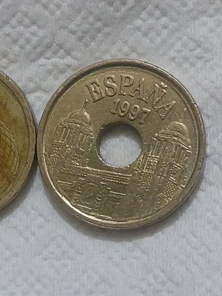 4 MONEDAS DE 25 PESETAS