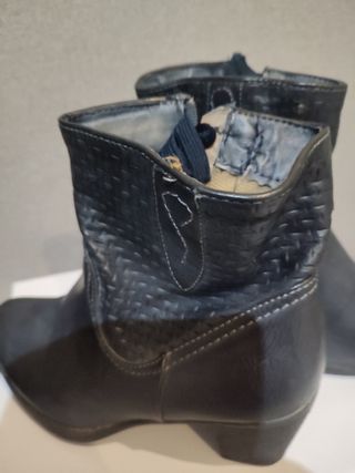 Botines Azul Oscuro,38,