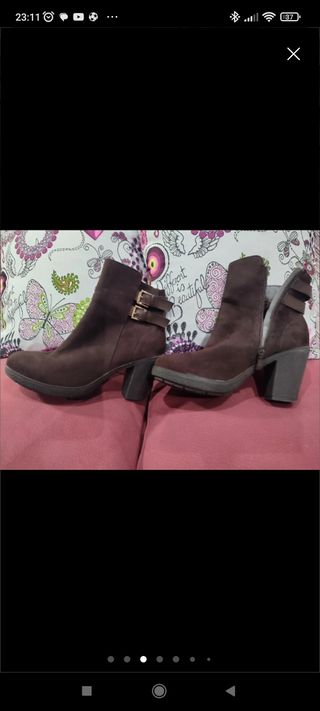 Botines Azul Oscuro,38,