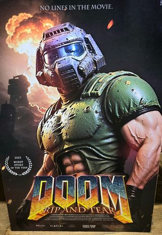 Doom Eternal Rip and Tear Poster A3