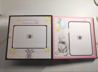 ALBUM FOTO BIMBA CON SCATOLA 20X20 FATTO A MANO