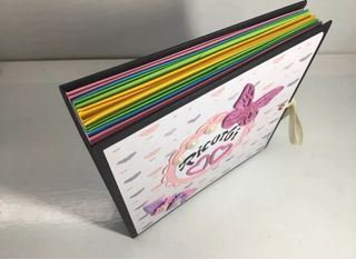 ALBUM FOTO BIMBA CON SCATOLA 20X20 FATTO A MANO