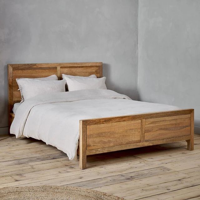 CAMA DE MADERA DE MANGO 180 + COLCHON