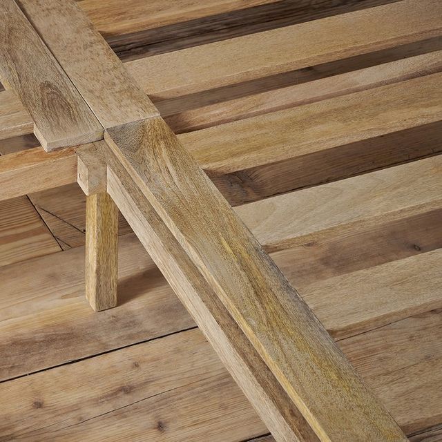 CAMA DE MADERA DE MANGO 180 + COLCHON