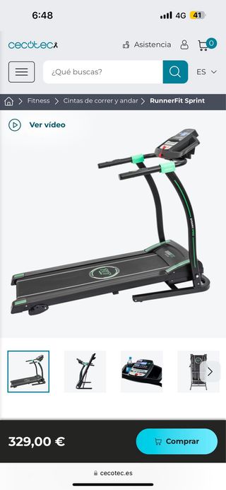 Cinta de correr Cecotec 1000W