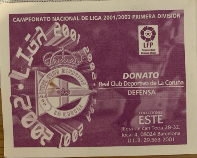 Donato Cromo Liga 2001/02