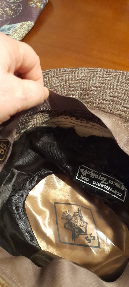 Cappello uomo tessuto Marzotto