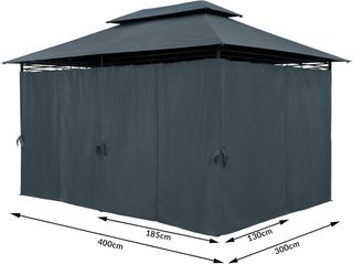 Cenador Topas 3x4m Metal Repelente al Agua UV50+