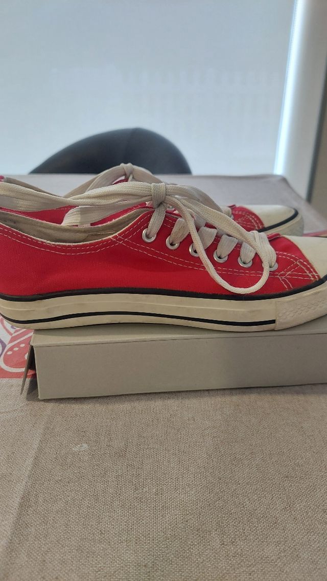 Zapatillas loneta rojas Armosphere, 37