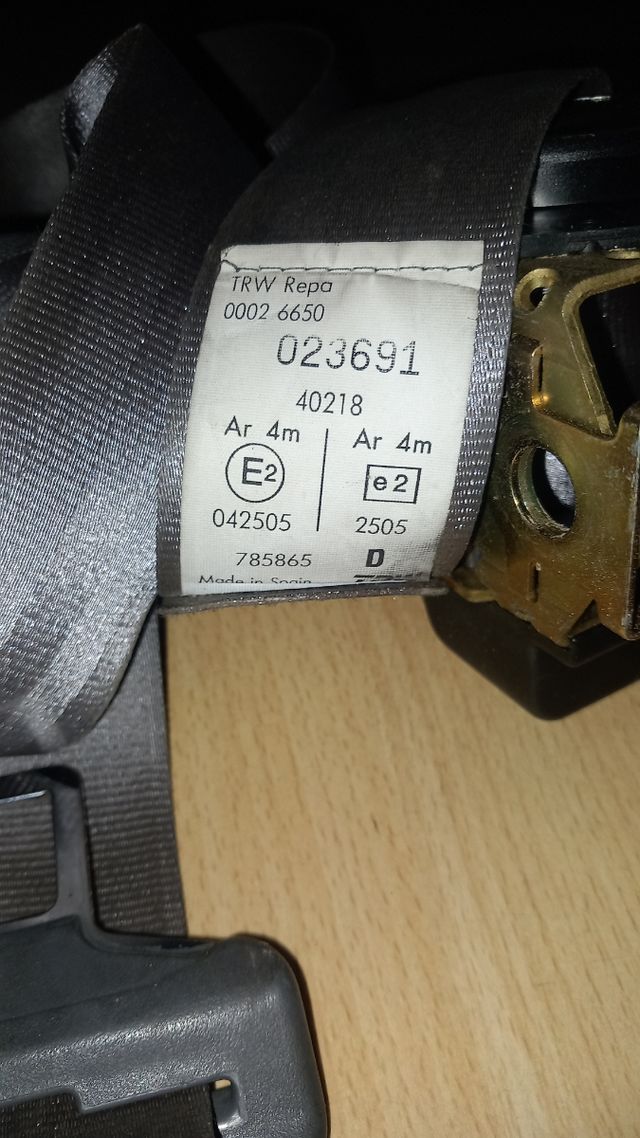 Cinturones delanteros r19