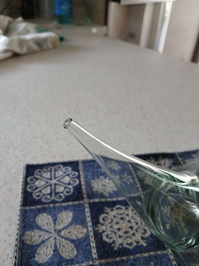 Porron in vetro soffiato 