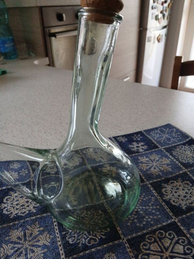 Porron in vetro soffiato 