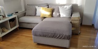 Sofá Kivik 3plazas y otomana Ikea