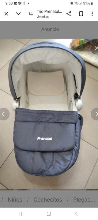 Cochecito bebe Prenatal Tribe Plus en 1 