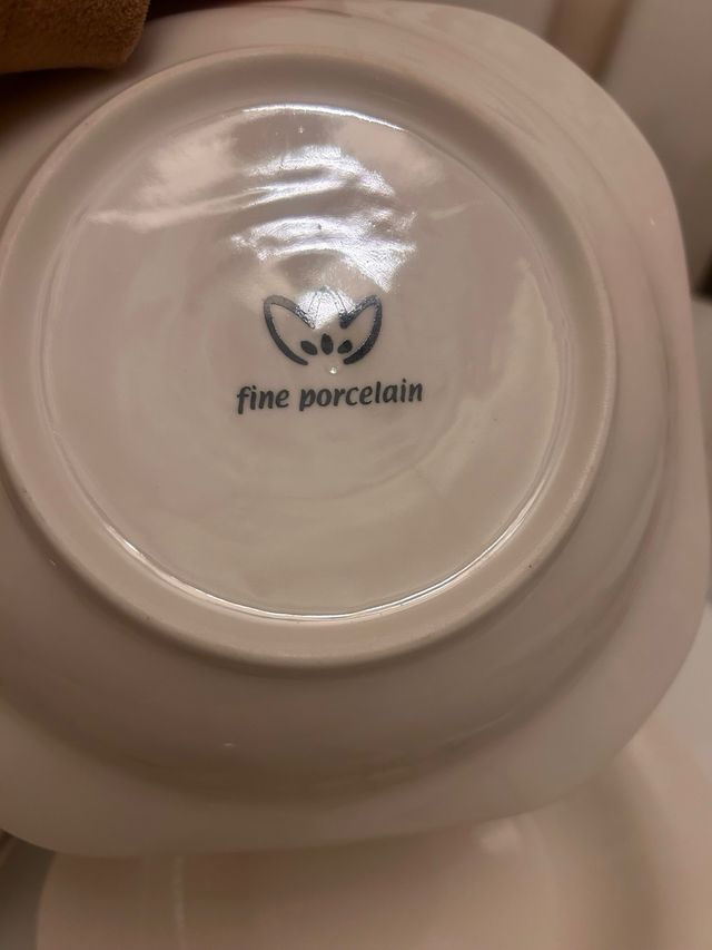 Vajilla porcelana fina 