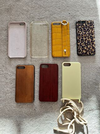 Iphone 8 con bateria nueva y fundas