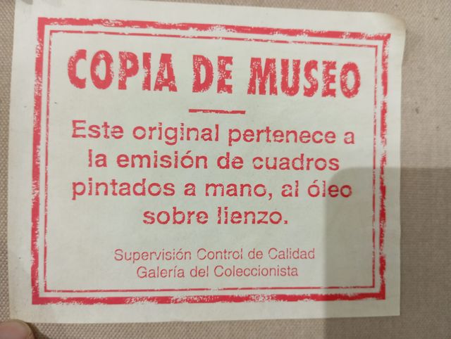 Cuadro Monet Galería del Coleccionista, impecable"