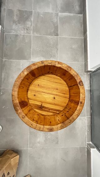 Mesa bañera restaurada