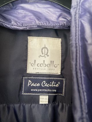Abrigo hombre Paco Cecilio XXL chaleco interior