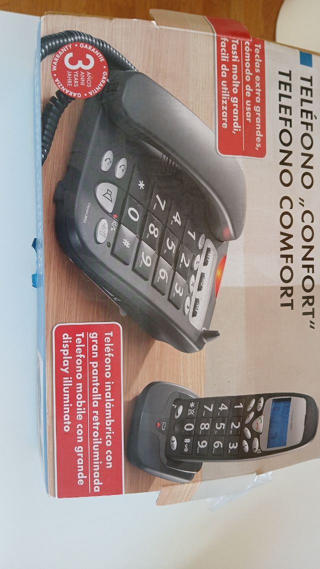 Teléfono fijo números grandes