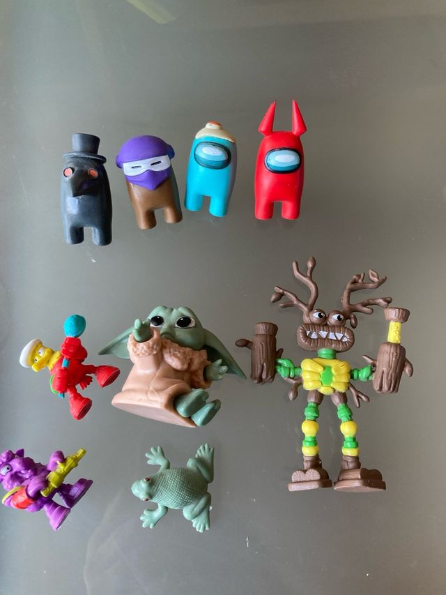 Figuras coleccion Fortnite Among us Minecraft