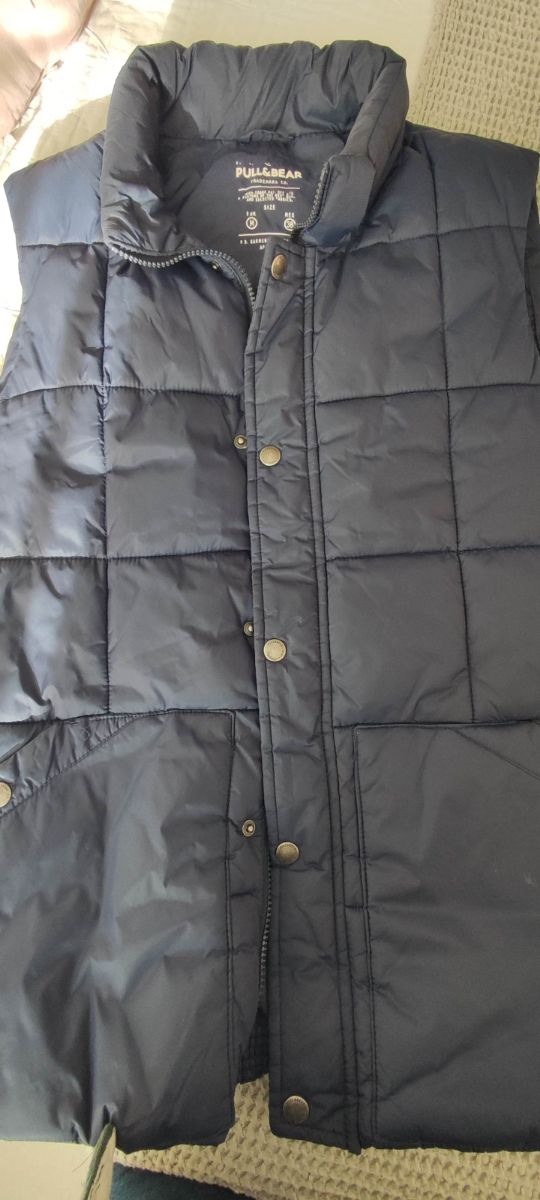 Chaleco azul marino M - Pull & Bear