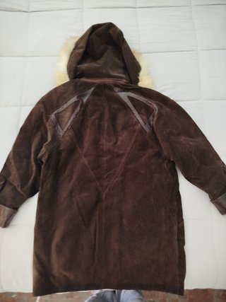 Parka cuero auténtico, mujer