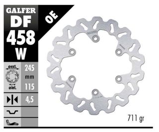 Disco de travão traseiro Galfer DF458W