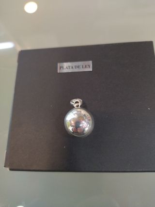 Colgante plata liso llamador Angeles