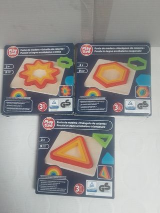 Puzzle de madera hexágonos