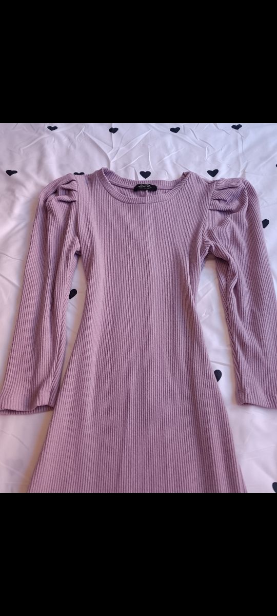 Vestido lila de punto
