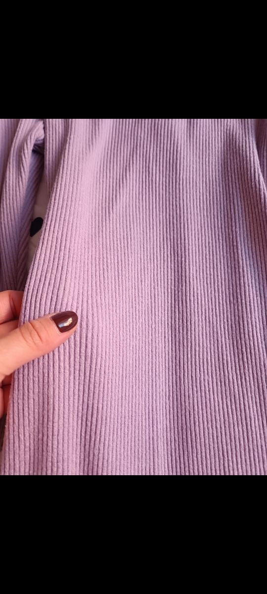 Vestido lila de punto