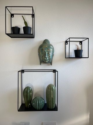 N.3 Mensole in metallo nero