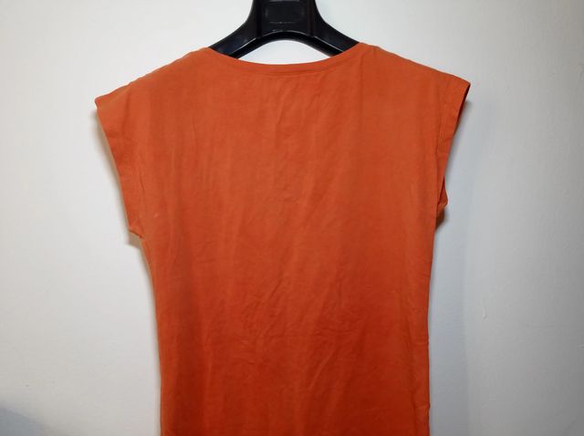T-shirt arancione donna moda Primaverile M