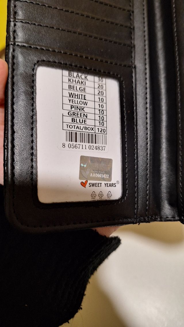 Portafoglio sweet years nero nuovo