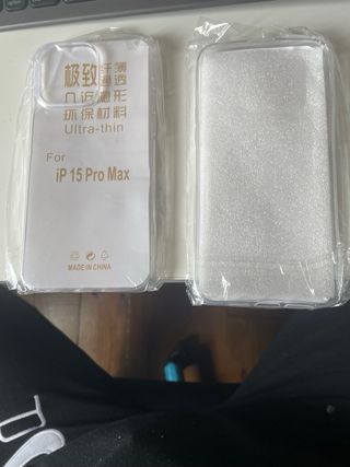 2 FUNDAS IPHONE 15 PRO MAX PACK DE 2
