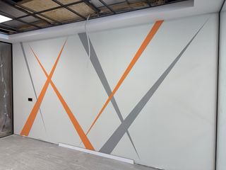papel pintado y pintura .